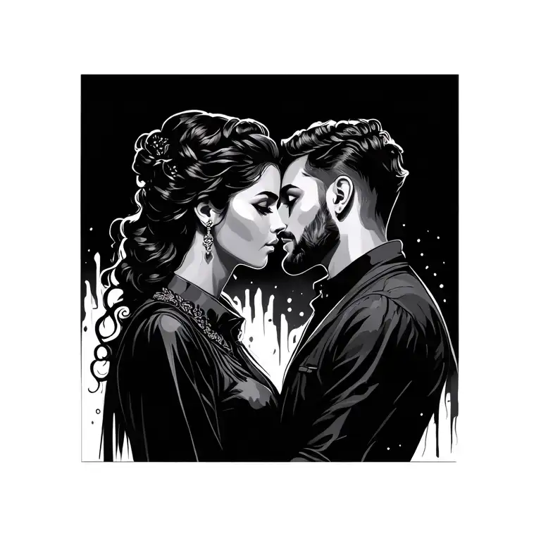 Couples Tattoo Design Inspired