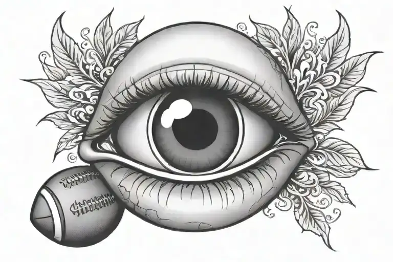 Football Eye Black Grey