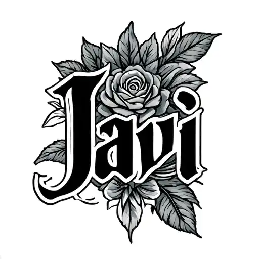 Javi Name In Fancy Font