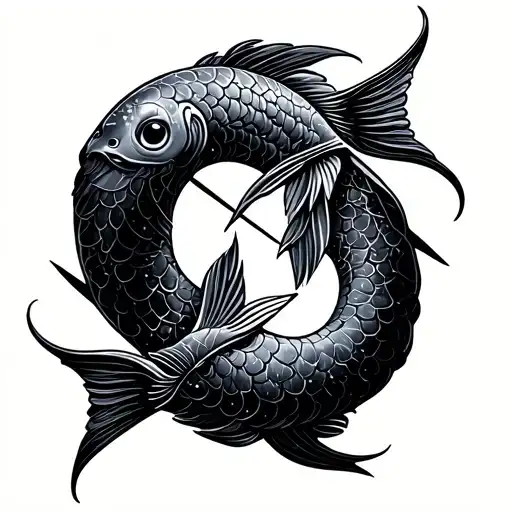 Pisces And Sagittarius Symbols Incorporated