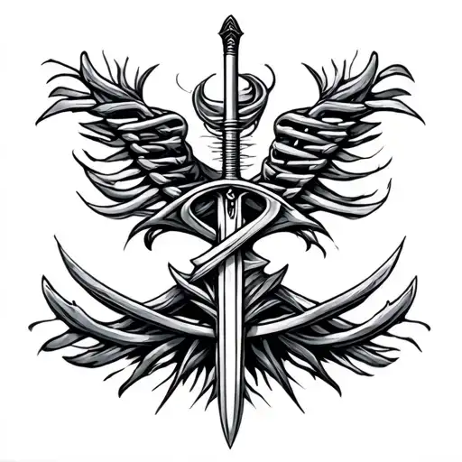 Dna With Sword On It