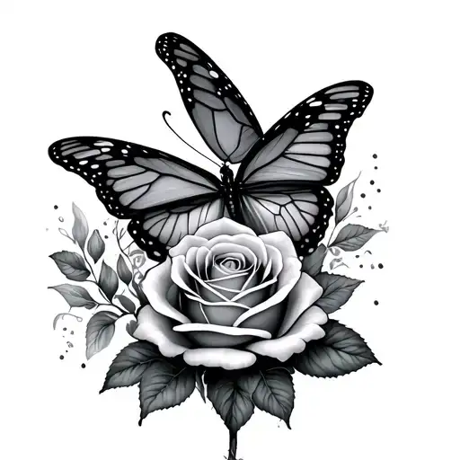 Kelsey With Butterfly And Rose Wrapped