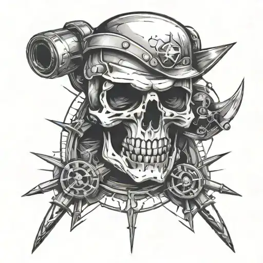 Star Trek Deep Space Nine Communicator Skull And Crossbones