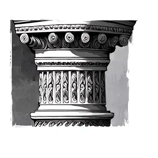 Greek Pillar With Detail
