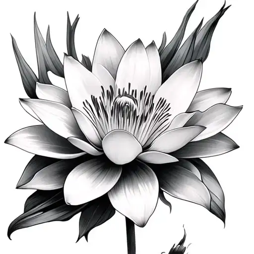 Water Lily Flower Daffodil And Poppy Flower