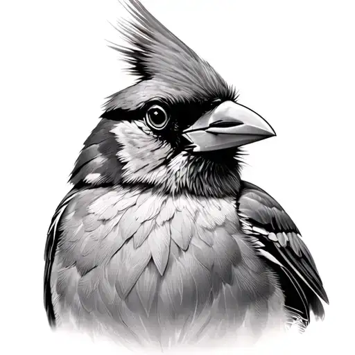 Cardinal With Paint Brush