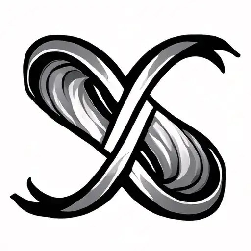 M An V Intertwined Infinity Symbols