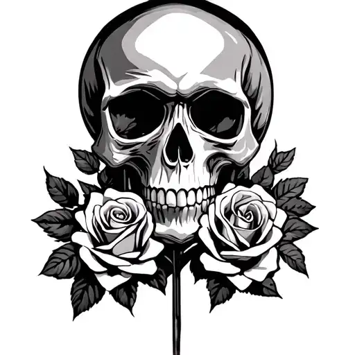 Skull And Roses