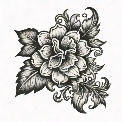 Western Tooling Flower Design