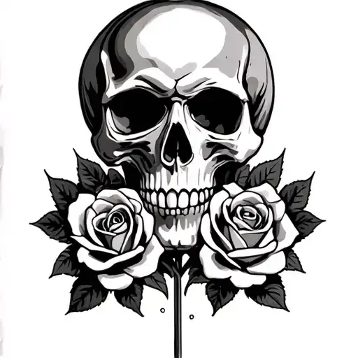 Skull And Roses
