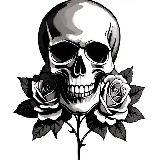 Skull And Roses