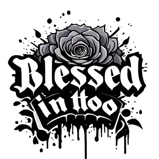 Blessed In Graffiti Style