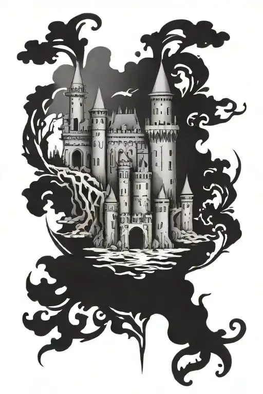 Essayons With Castle Silhouette