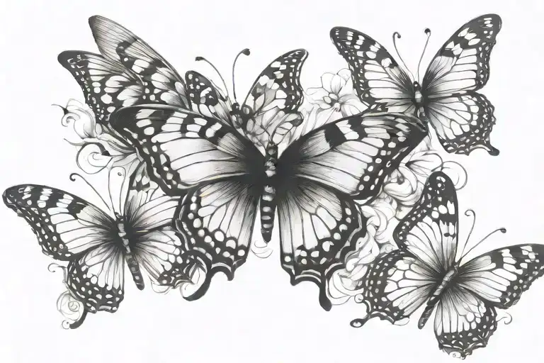 3 Butterflies