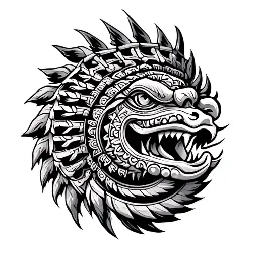 Quetzalcoatl Pre -Hispanic Leaving