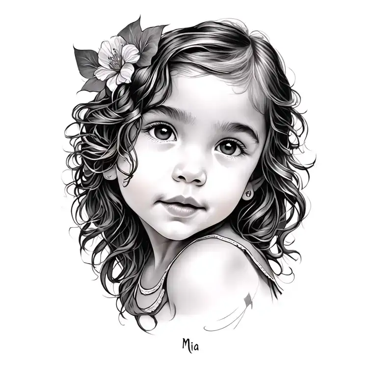 Tattoo About My Daughter Named Mia
