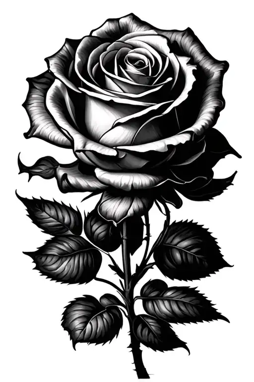 Rose With Each Petal Having A Letter Spelling Georgia