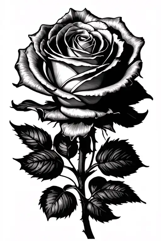 Rose With Each Petal Having A Letter Spelling Georgia