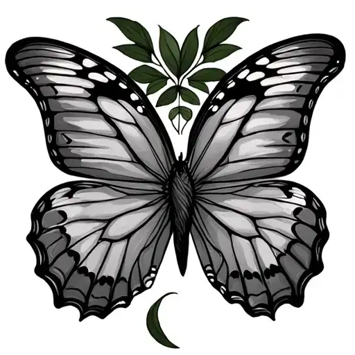 Butterfly With The Body Of A Semi Colon