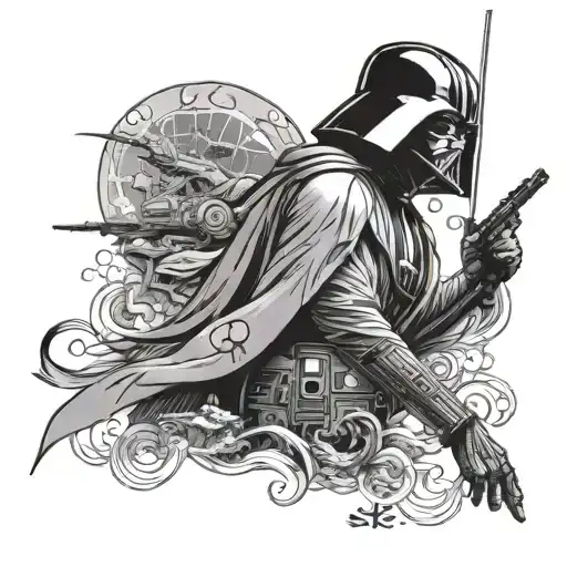 Star Wars Theme Sleeve In Japanese Style