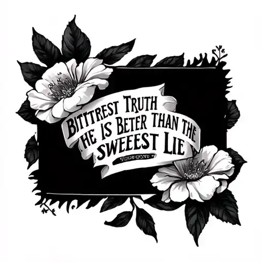 The Bitterest Truth Is Better Than The Sweetest Lie