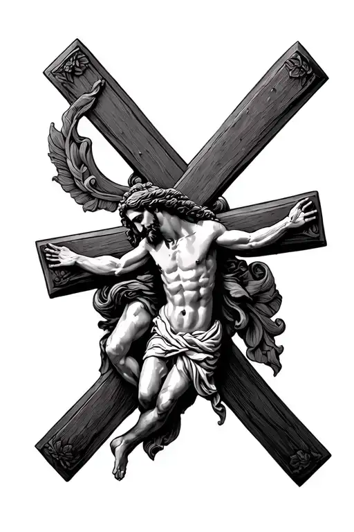 Jesus Christ Cross Combined