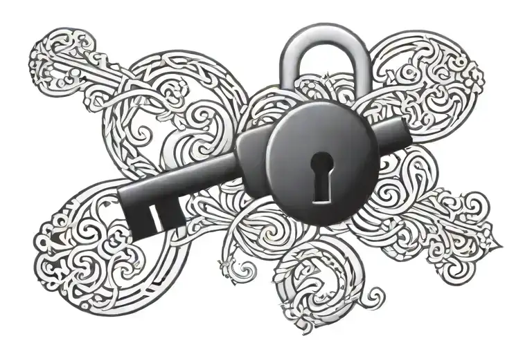 Lock And Key Intertwined