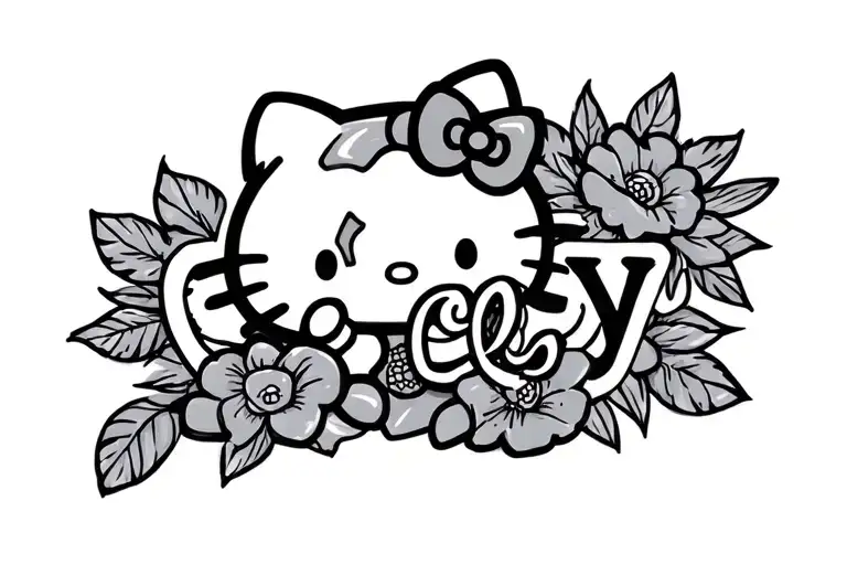 Ely Name With A Hello Kitty