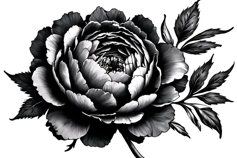 Peonies On Collarbone