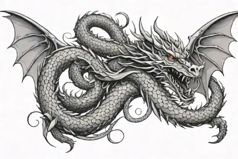 Dragon Coiled