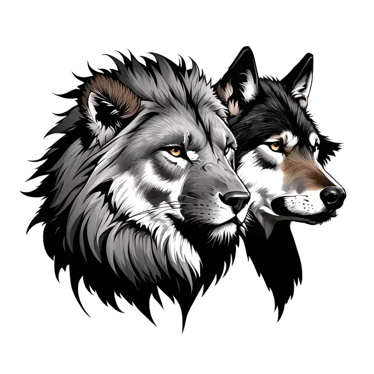 Lion And Wolf Pec