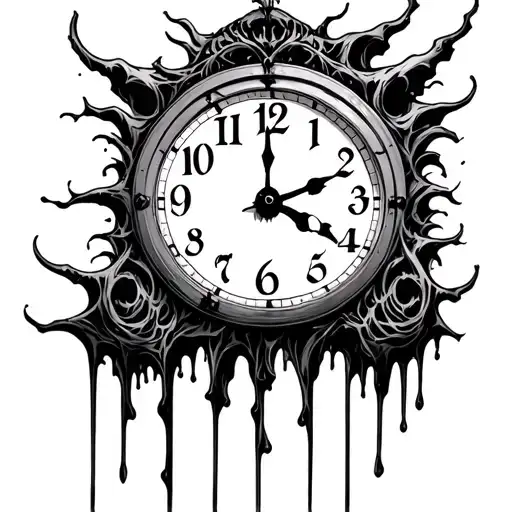 Grim Reeper Time Clock Melting