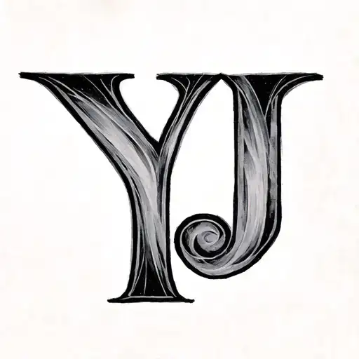 Two Letters Y And J