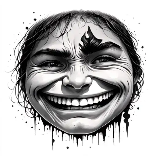 Hard Times Don't Last With A Smiling Face Fading Into Sad Face