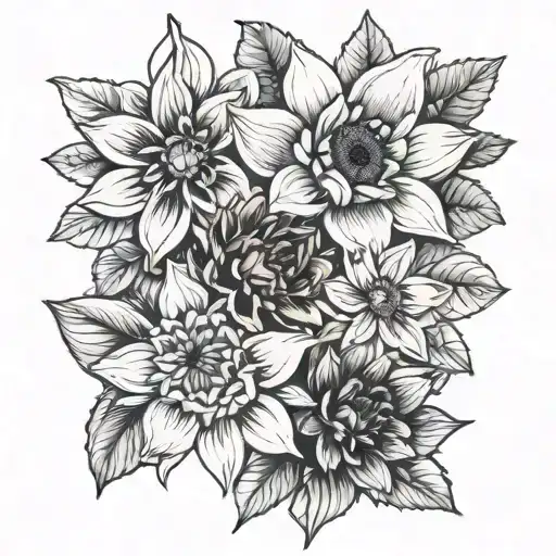 Sunflower Daffodil Dahlia Gardenia Orchid