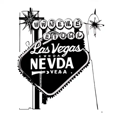 Nevada With Initials Where Las Vegas Would Be
