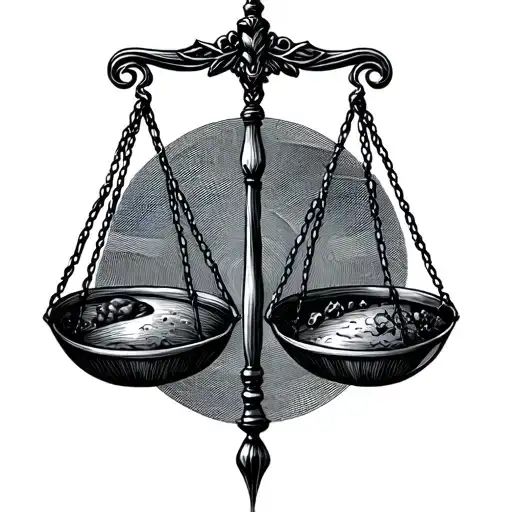 Gemini Sign With Libra Scales Sign