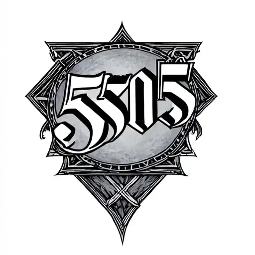 5505 Number In Forearm Roman Numerals