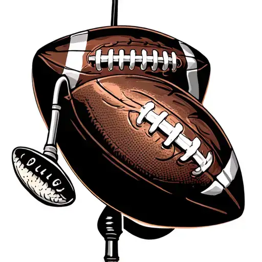 Fishing Pole And Football