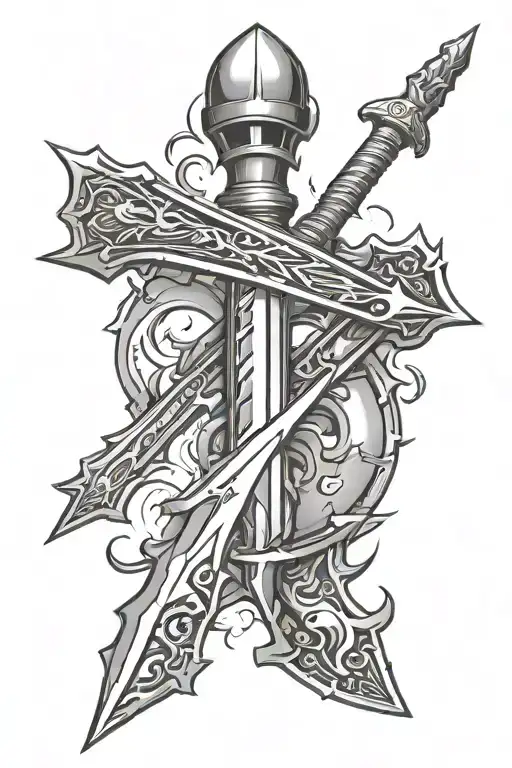 Lightning Bolt And Dagger