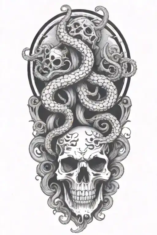 Kraken Overtaking Skull