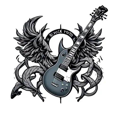 Rock Band Logos Intertwined