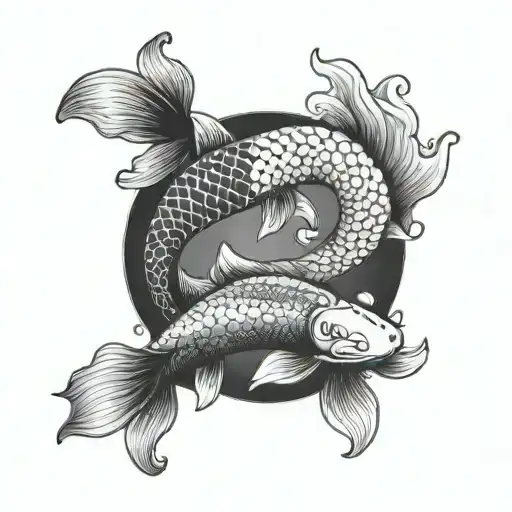 Koi Fish Yin Yang