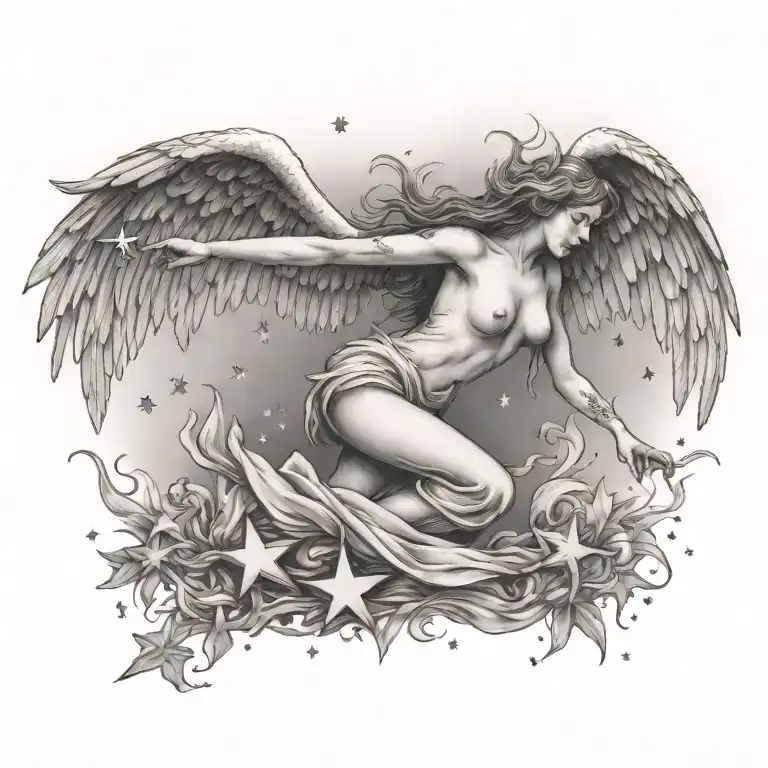 Flying Angel Falling Star