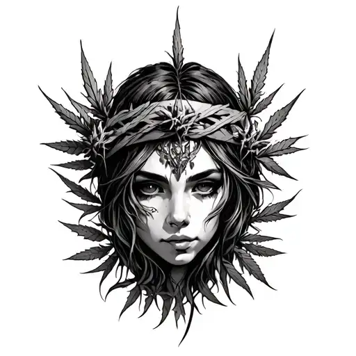 Thorn Headband With Weed Instead Of Thorns Coming