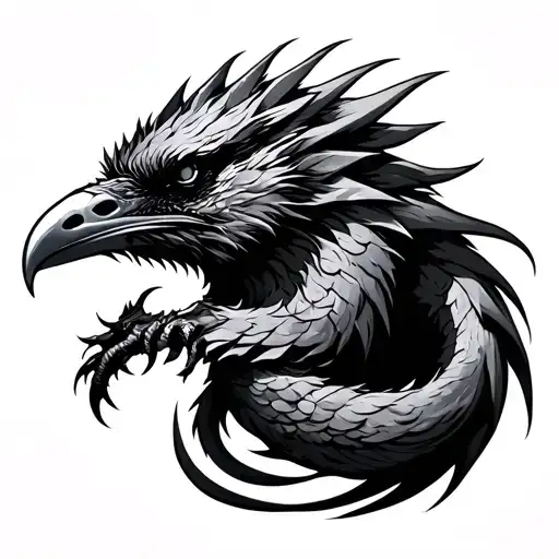 Viking Raven Dragon Wrapped