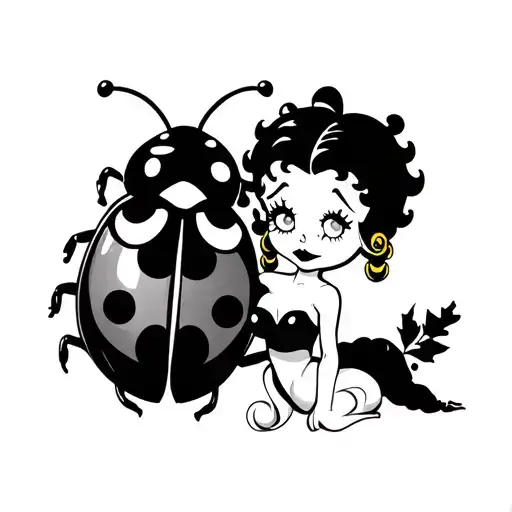 Betty Boop And Lady Bug Small Not Sexy