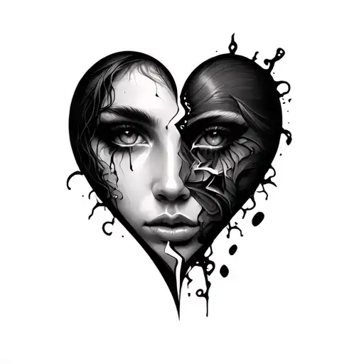 Face And Broken Heart