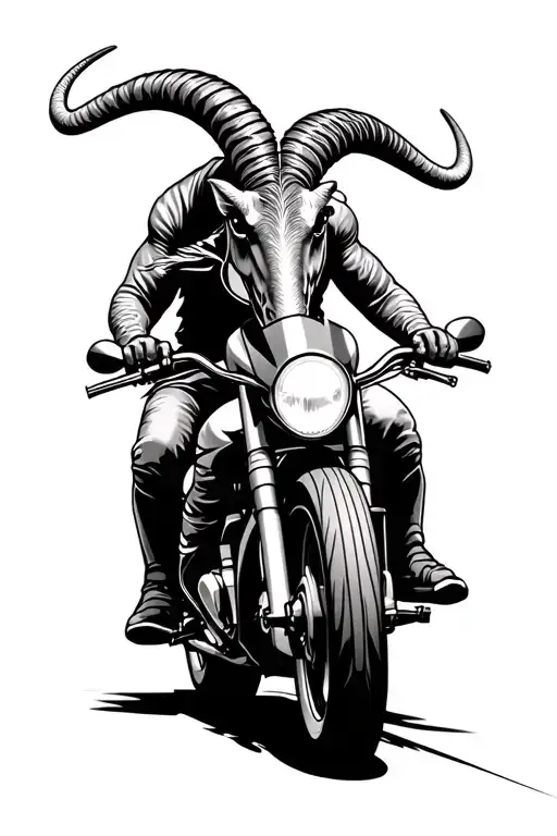 Capricorn On Motor Bike Racing