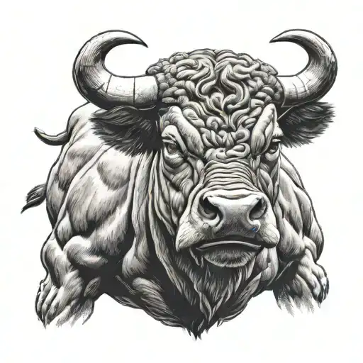Realistic Bull Charging